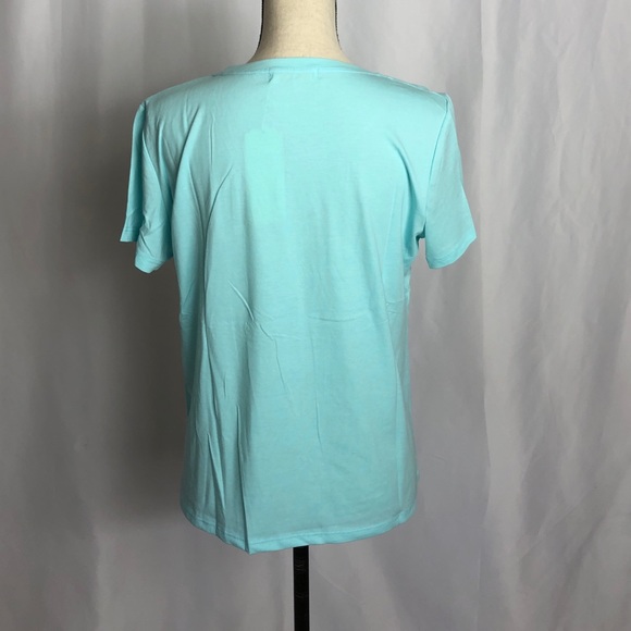 Light Blue Teddy Bear Embroidered T-Shirt NWT - Picture 5 of 5